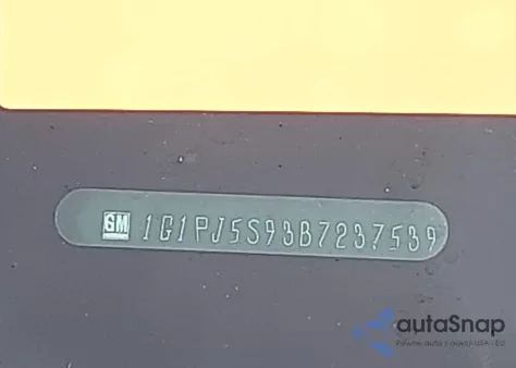 2011 Chevrolet Cruze Eco z USA, uszkodzony, nr VIN 1G1PJ5S93B7237539